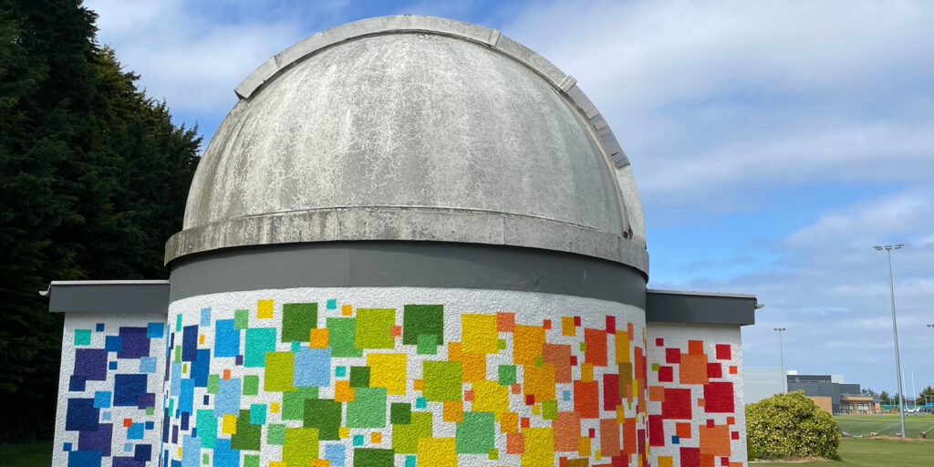 St Andrews Observatory in colourful squares
