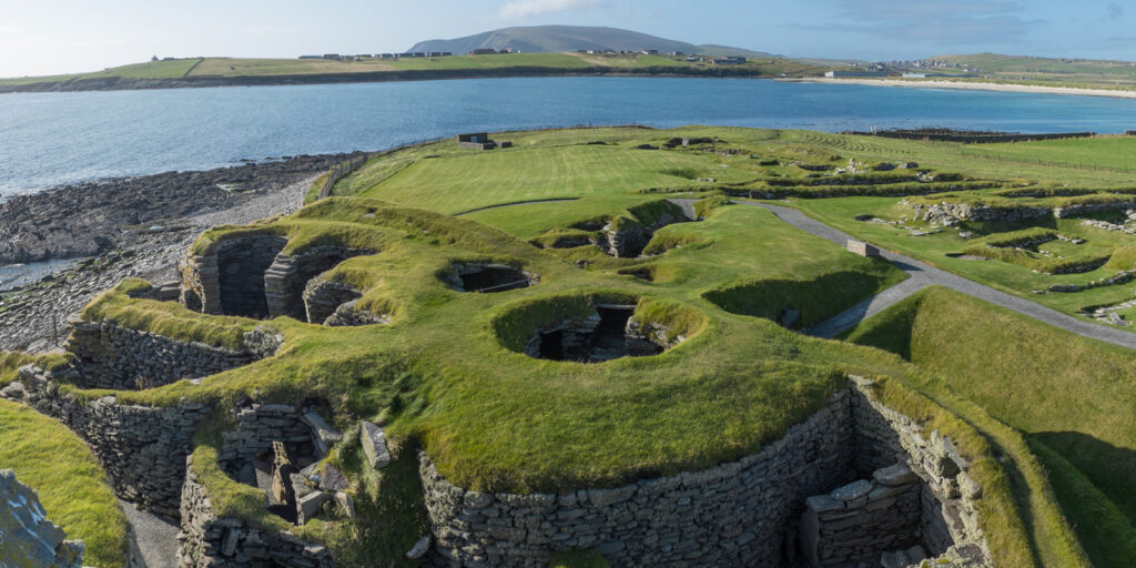 Jarlshof - a prehistoric and Norse settlement in Shetland.