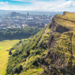 Arthurs Seat with the Edinburgh skyline in the background